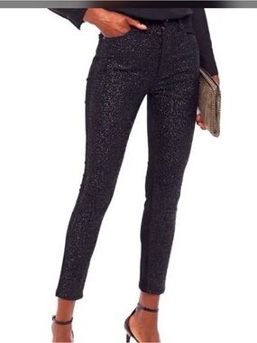 Alice + Olivia Sequined front Jeans